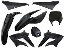 kit 8 carenages noir derbi senda drd xtreme gilera smt rcr 2011 a 2017