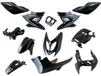 kit 12 carenages noir mbk nitro yamaha aerox 1999 a 2012