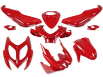 kit 9 carenages rouge mbk nitro yamaha aerox depuis 2013