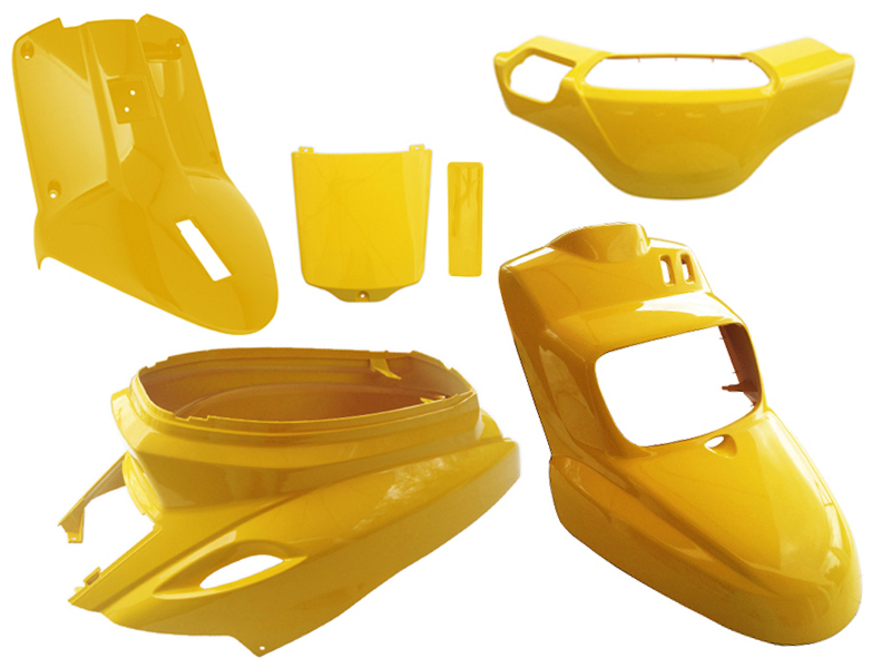 Kit 6 carénages jaune MBK Booster, Yamaha Bws (depuis 2004)
